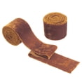 thumbnail image 1 of Uxcell Velvet Ribbon, Wide Handmade Frayed Raw Edge Thick Fringe Ribbon for Gift Wrapping Brown, 1 of 6