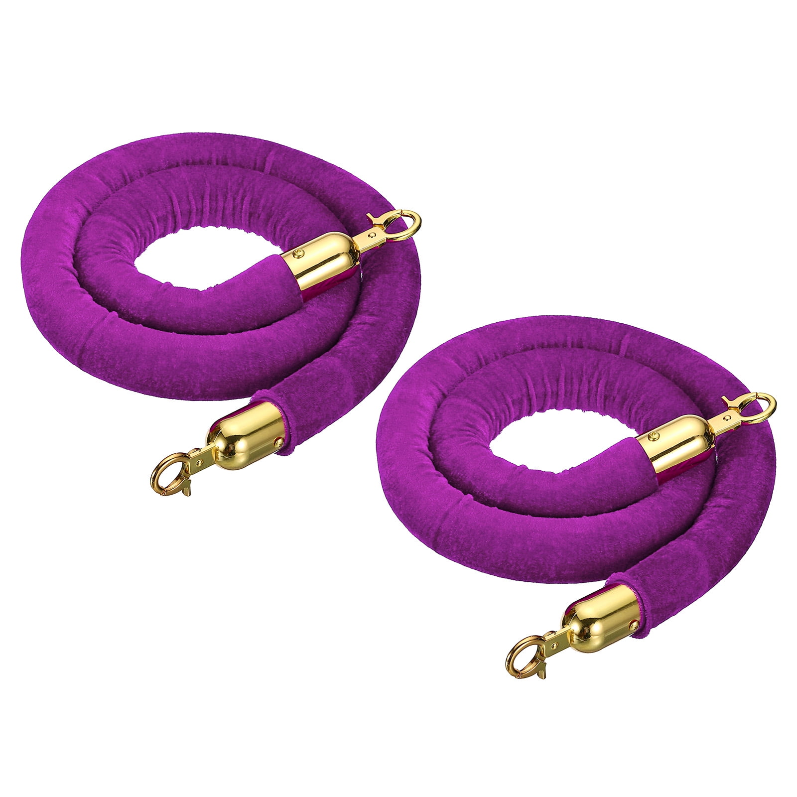 Uxcell Velvet Stanchion Rope, Barrier Rope Velvet Carpet Ropes with ...