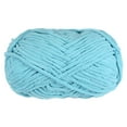 thumbnail image 1 of Uxcell Velvet Yarn Blanket Yarn 100g/3.5oz Polyester Soft Knitting Chenille Yarn Azure, 1 of 7