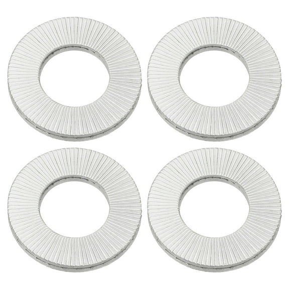 Uxcell Vibration Resistant Wedge Locking Washers Manganese Steel for M24 Bolts Screw, 4 Pack(25.3 x 48.5 mm ID*OD)