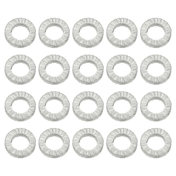 Uxcell Wedge Locking Washers Manganese Steel Vibration Resistant Safety Washers for Bolts Screw 20 4 mm