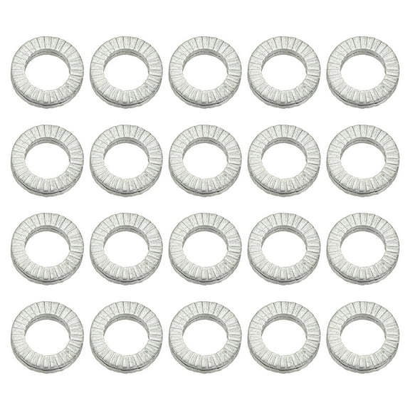 Uxcell Wedge Locking Washers Manganese Steel Vibration Resistant Safety Washers for Bolts Screw 20 5 mm
