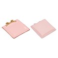 thumbnail image 1 of Uxcell Vintage Decorative Rectangle Tray Resin Bow Knot Organizer Dish Plate, Pink 2 Pack, 1 of 5