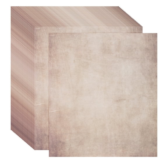 Uxcell Vintage Paper, Parchment Paper Standard Printer Paper Double-sided Old Aged Paper for Scrapbooking Brown