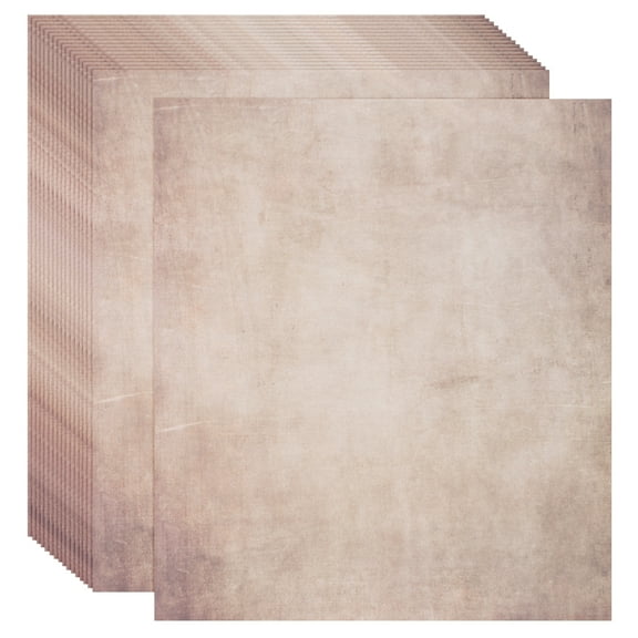 Uxcell Vintage Paper Parchment Paper Standard Printer Paper Double-sided Old Aged Paper for Scrapbooking Brown
