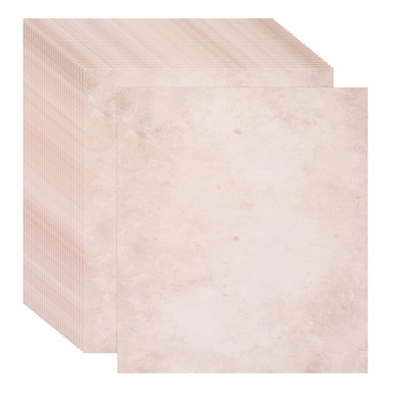 Uxcell Vintage Paper, Parchment Paper Standard Printer Paper Double-sided Old Aged Paper for Scrapbooking Light Brown