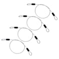 thumbnail image 1 of Uxcell Vinyl Coated Stainless Steel Cable with Loops Flexible Wire Rope Security Chain Lanyard Lock for Outdoor Luggage Lock Transparent 1/8"x1.6 ft, 1 of 7