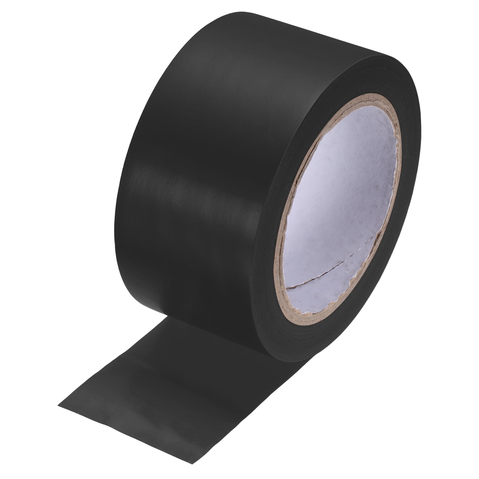 Uxcell Vinyl Floor Tape 2" x 108 ft Non-Abrasive Floor Marking Tape Outdoor Playing Field Marking Equipment for Warehouse Gyms Athletics Restaurants, Black