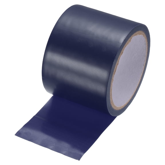Uxcell Vinyl Floor Tape 3.1" x 54 ft Non-Abrasive Floor Marking Tape Outdoor Playing Field Marking Equipment for Warehouse Gyms Athletics Restaurants, Blue