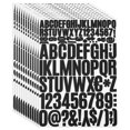 thumbnail image 1 of Uxcell Vinyl Letters Numbers Stickers Kit, Self Adhesive Decals for Mailbox, Sign Black 1224 Pieces 12 Sheets, 1 of 6