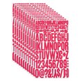 thumbnail image 1 of Uxcell Vinyl Letters Numbers Stickers Kit, Self Adhesive Decals for Mailbox, Sign Fuchsia 1224 Pieces 12 Sheets, 1 of 6