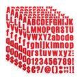 thumbnail image 1 of Uxcell Vinyl Letters Numbers Stickers Kit, Self Adhesive Decals for Mailbox, Sign Red 486 Pieces 6 Sheets, 1 of 6