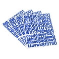 thumbnail image 1 of Uxcell Vinyl Self Adhesive Letter Number Sticker Decal Kit, Blue 126 Piece 4 Sheets, 1 of 5