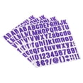 thumbnail image 1 of Uxcell Vinyl Self Adhesive Letter Number Sticker Decal Kit, Purple 81 Piece 4 Sheets, 1 of 5