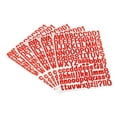 thumbnail image 1 of Uxcell Vinyl Self Adhesive Letter Number Sticker Decal Kit, Red 126 Piece 10 Sheets, 1 of 5