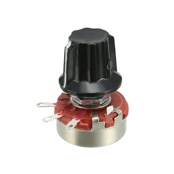Uxcell WH118 1K Ohm Variable Resistors Rotary Carbon Film Potentiometer w Knobs