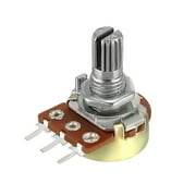Uxcell WH148 20K Ohm Variable Resistors Rotary Carbon Film Taper Potentiometer