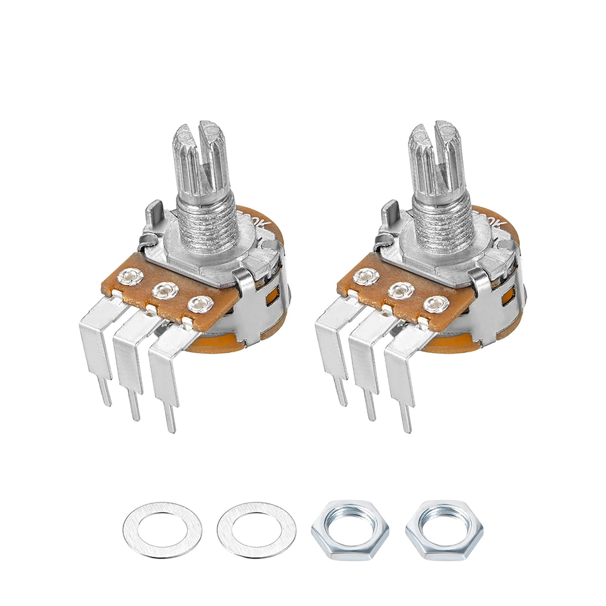 Uxcell WH148 Potentiometer with Switch 10K Ohm Variable Resistors ...