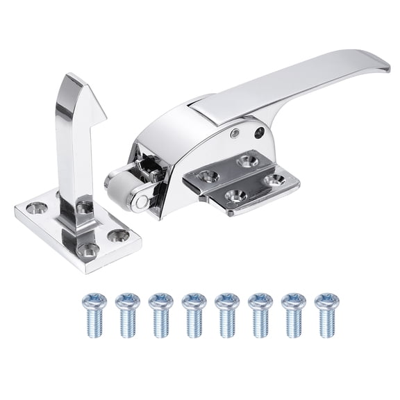 Uxcell Walk in Freezer Door Latch, Cooler Door Handle Grip, Cabinet Handle Trigger for Refrigerators Doors, Ice Box Doors Lock, Plastic Interior Head