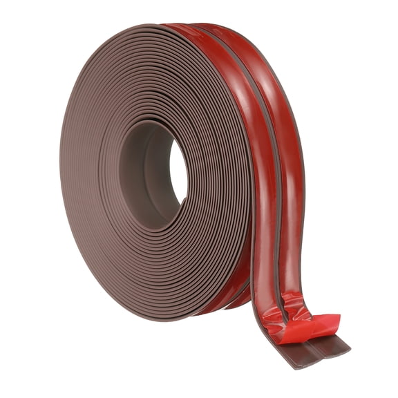 Uxcell Wall Corner Protector 1.6" x 29.5 ft, Self Adhesive Wall Guard Brown
