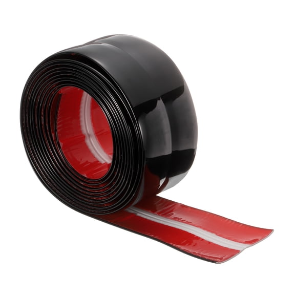 Uxcell Wall Corner Protector Molding Trim 2.4" 10 ft Flexible Caulk Strip, Black