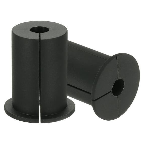 Uxcell Wall Grommets for Cables, Cables Routing Kit Silicone Hole Grommet Feed Through Bushing Black 1" x 0.33"