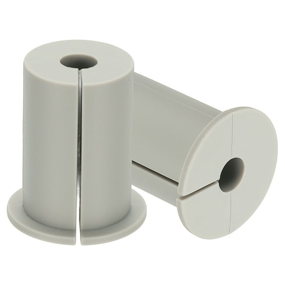 Uxcell Wall Grommet for Cable, Cable Routing Kit Silicone Hole Grommet Feed Through Bushing Gray 1" x 0.33"