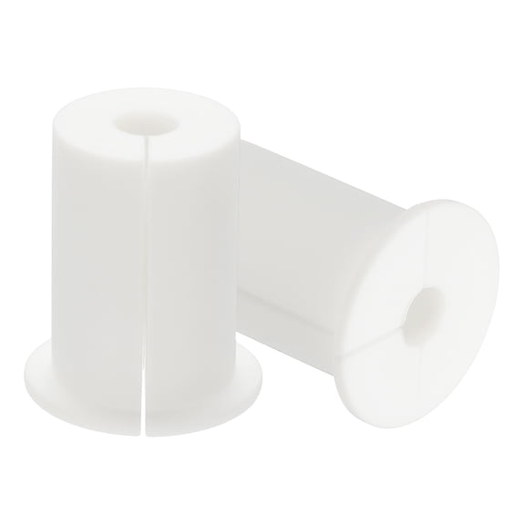 Uxcell Wall Grommets for Cables, Cables Routing Kit Silicone Hole Grommet Feed Through Bushing White 1" x 0.33"