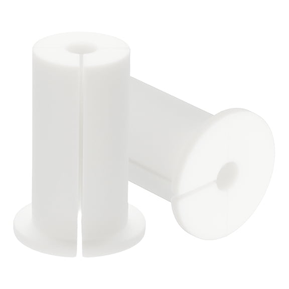Uxcell Wall Grommets for Cables, Cables Routing Kit Silicone Hole Grommet Feed Through Bushing White 1" x 0.31"