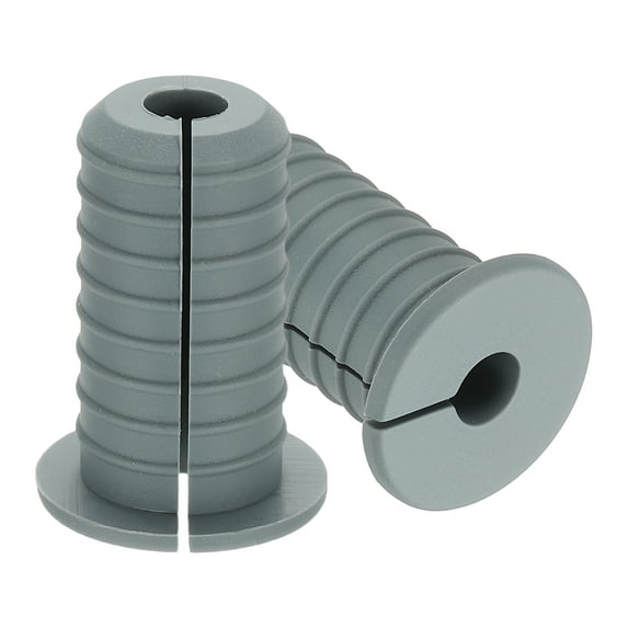 Uxcell Wall Grommets for Cables, Cable Routing Kit Silicone Hole Grommet Feed Through Bushing Gray