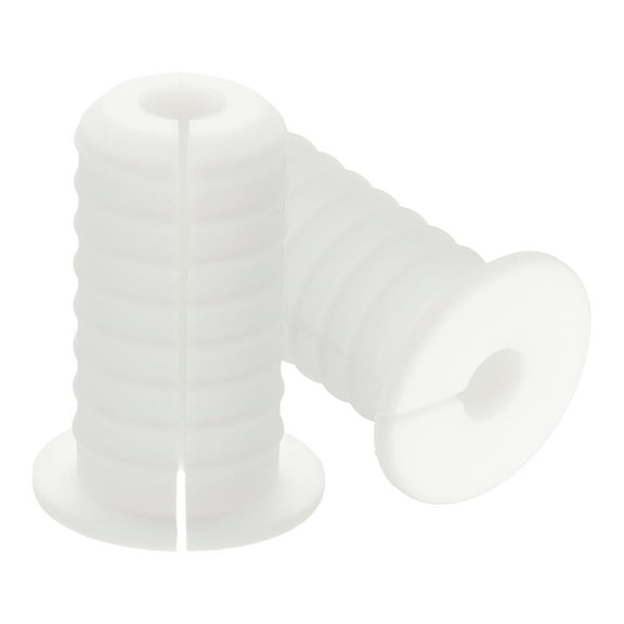 Uxcell Wall Grommets for Cable, Cable Routing Kit Silicone Hole Grommet Feed Through Bushing White
