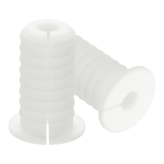 Uxcell Wall Grommets for Cable, Cable Routing Kit Silicone Hole Grommet Feed Through Bushing White