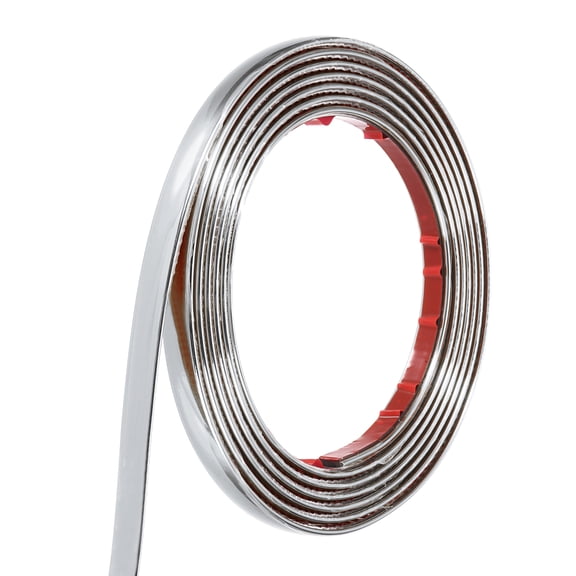 Uxcell Wall Molding Trim, 0.39 Inch x 10 ft Self Adhesive Molding, Foam Trim Molding for Wall Window Frame Ceiling DIY Decoration, Silver