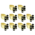 thumbnail image 1 of Uxcell Wall Mount Metal Pool Cue Clips Billiards Stick Holder Rack Clips, Gold Tone 10 Pack, 1 of 5