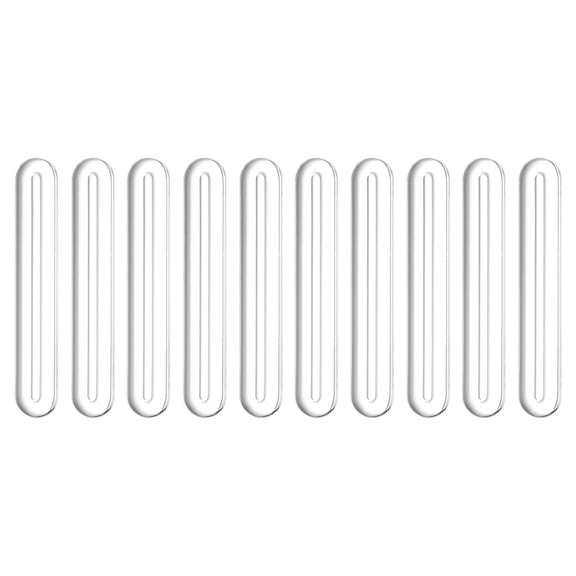 Uxcell Wall Protector from Furniture, Clear Furniture Bumpers Silicone Rubber Wall Bumper Guards Cabinet Door Bumper Adhesive Wall Protector Bumpers, 3.94''L x 0.63''W x 0.2''T, 10 Pcs