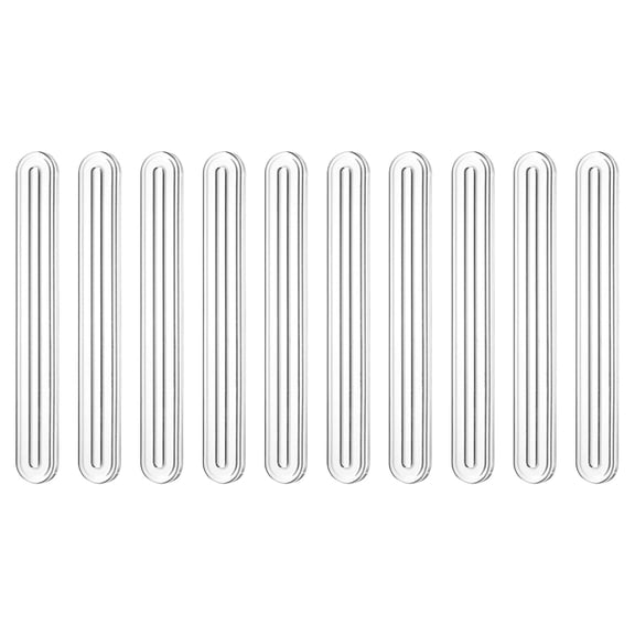Uxcell Wall Protector from Furniture, Clear Furniture Bumpers Silicone Rubber Wall Bumper Guards Cabinet Door Bumper Adhesive Wall Protector Bumpers, 5.51''L x 0.7''W x 0.2''T, 10 Pcs