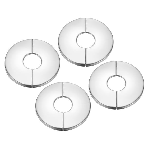 Uxcell Wall Split Flange Stainless Steel Self Adhesive Escutcheon Plate for Kitchen Bathroom Pipes 1"