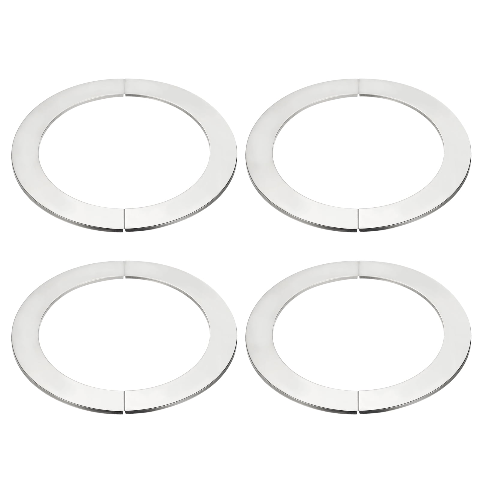 Uxcell Wall Split Flange, 201 Stainless Steel Round Escutcheon Plate