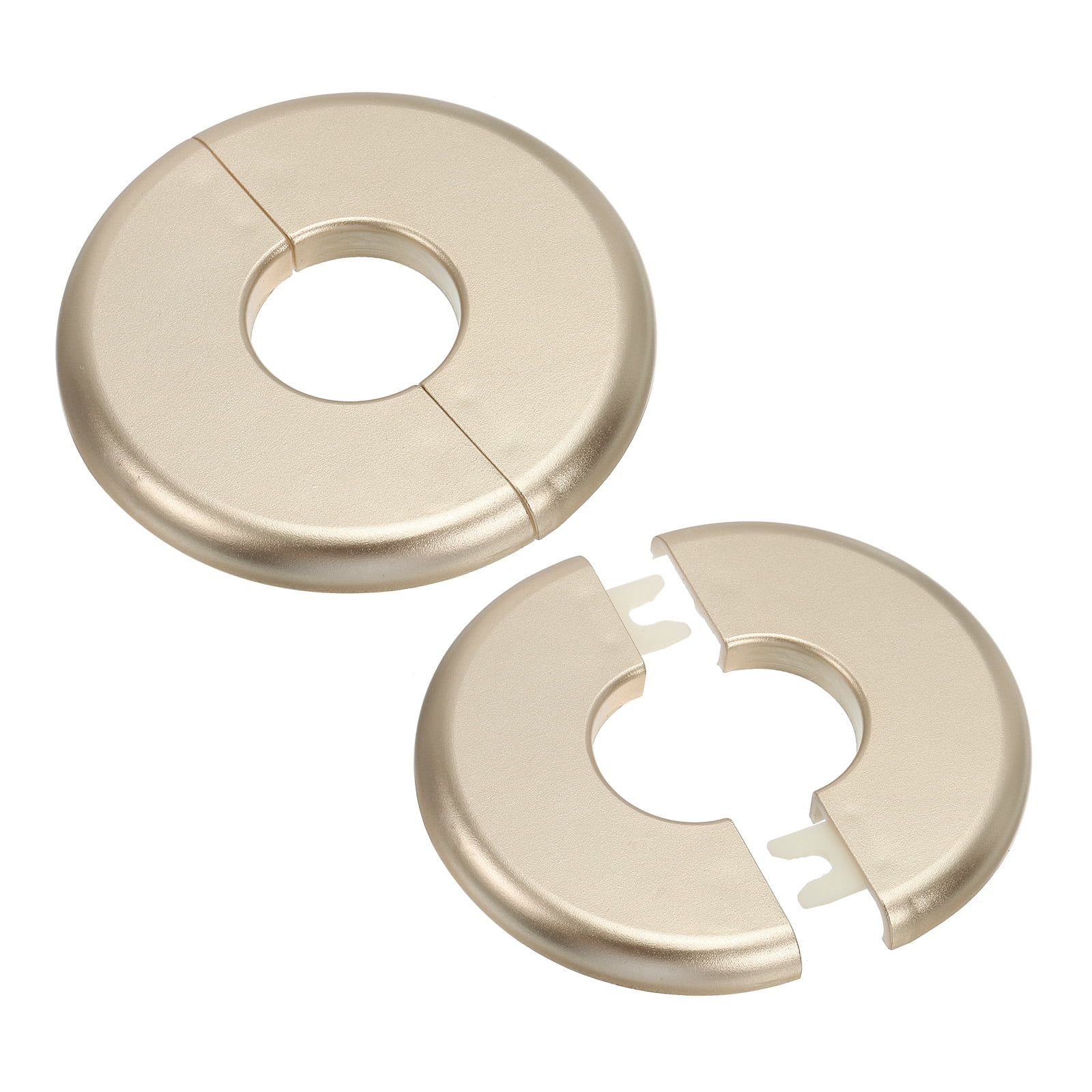 2-Pack ABS Wall Split Flange | Self-Adhesive Pipe Cover Plates For 17mm & 29mm Holes | Toilet & Kitchen Faucet Escutcheons