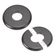thumbnail image 1 of Uxcell Wall Split Flange ABS Round Self-Adhesive Escutcheon Plate Buckles Cover for Water Pipe Faucet Decoration 1.10" Gray, 1 of 7