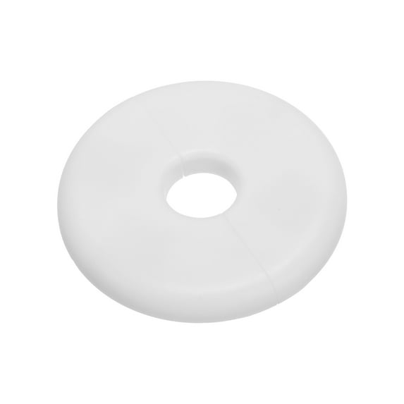 Uxcell Wall Split Flange Self-Adhesive Escutcheon Plate Buckle Cover White 0.65"