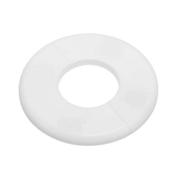 Uxcell Wall Split Flange Self-Adhesive Escutcheon Plate Buckle Cover White 1.73"