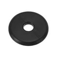 thumbnail image 1 of Uxcell 0.65"/16.5mm Wall Split Flange ABS Round Self-Adhesive Escutcheon Plate Buckle for Kitchen Bathroom, Black, 1 of 7