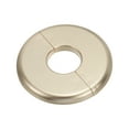 thumbnail image 1 of Uxcell Wall Split Flange Self-Adhesive Escutcheon Plate Buckles for Kitchen Bathroom Pipe Decoration Gold 1.10", 1 of 7