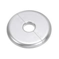 thumbnail image 1 of Uxcell Wall Split Flange Self-Adhesive Escutcheon Plate Buckles for Kitchen Bathroom Pipe Decoration Silver 0.65", 1 of 7