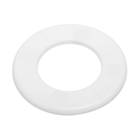 Uxcell Wall Split Flange Self-Adhesive Escutcheon Plate Buckles for Kitchen Bathroom Pipe Decoration White 3.07"
