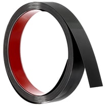 Uxcell Wall Trim Molding, Peel and Stick Self Adhesive Trim Mirror-Like Finish for Home DIY Black 16.4 Ft x 0.98 In