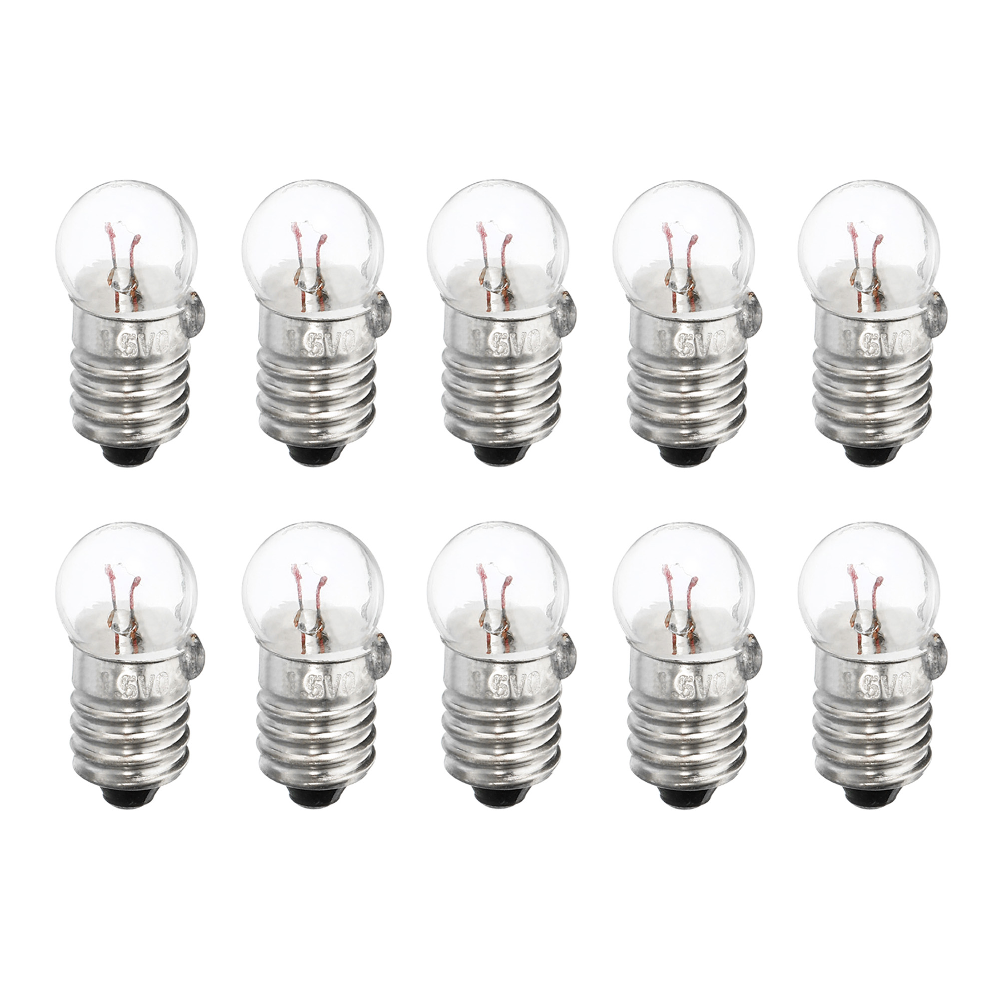 FDXGYH E10 1.5V 0.3A Mini Light Bulbs - 12pcs With Holder, For Christmas Lights, Science Experiments