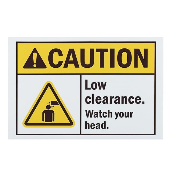 Uxcell Warning Sign 12x8", Aluminum Sign Caution Low Ceiling Watch Your Head Rust Free Signs for Indoor