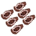thumbnail image 1 of Uxcell Washable Multifunction Chenille Duster Mop Slippers Cleaning Shoes Cover Brown 6 Pack, 1 of 5